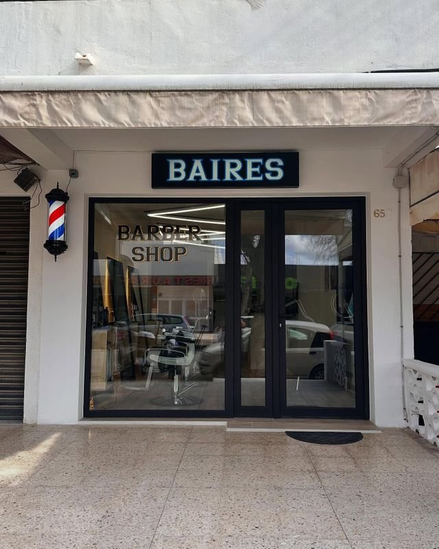 Fachada completa de Baires Barber Shop